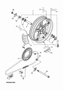 MT125A Переднее колесо