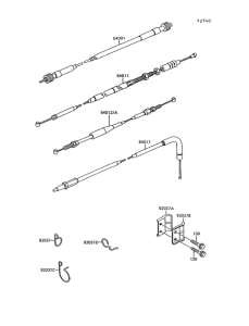 KL600 Тросы управления