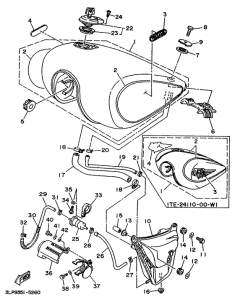 XV1100 Топливный бак