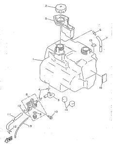 YA50R Топливный бак