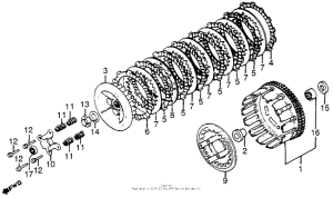 CX650 Сцепление
