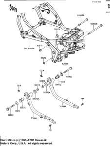 ZX600 Рама ,крепежные детали