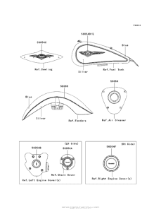 VN1700 Decals (Blue / silver)(Cbf)