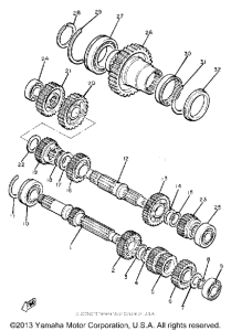 XJ750RH Трансмиссия