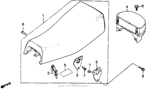 XR250 Сиденье