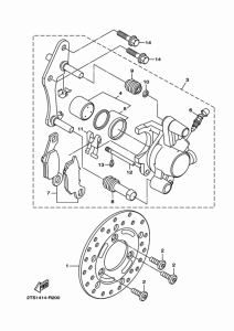 LTS125 フロントブレーキキヤリパ