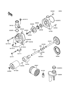 ZX1200 Масляный насос и фильтр