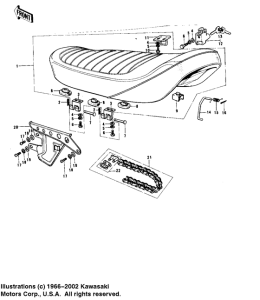  Seat / chain cover / chain