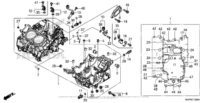 CRF1000D (ABS) Картер двигателя