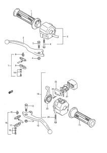 GSX1100 Рулевой переключатель