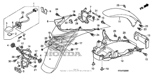 SH150I Задний бампер