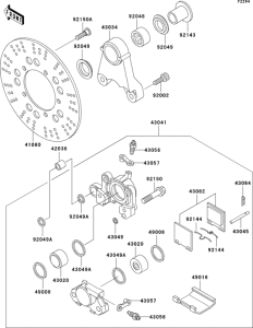 ZR1200 Задний тормоз