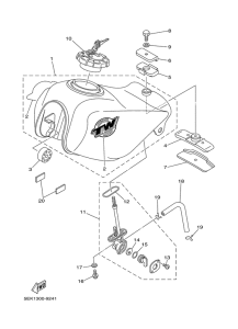 TW125 Топливный бак