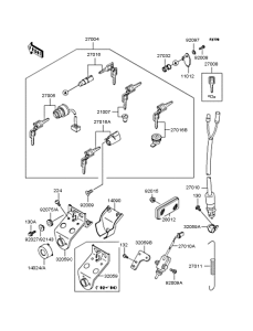 BJ250 Замок зажигания