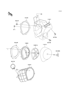 KX125 Воздушный фильтр