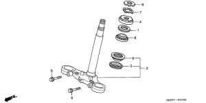 CBF600 (Naked) Траверса нижняя