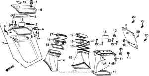 GL500I Gl500i fairing pocket + air duct