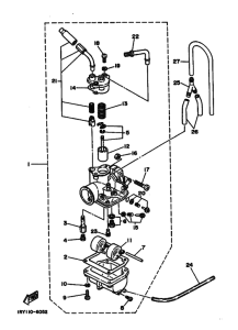BW80 BW80W Carburetor assy