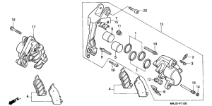 ST1100 Передний суппорт