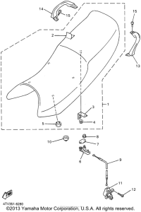 YZF600RP Сиденье