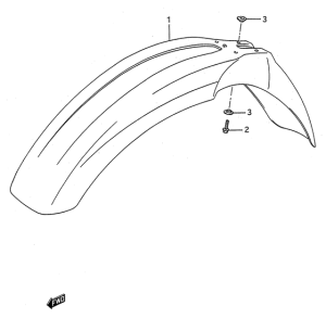RM125 Переднее крыло