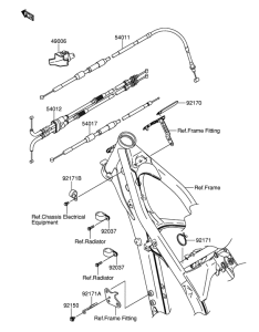 RM-Z250 Clutch cable