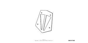 VTX1800F3 Backrest trim (tall, sport custom)