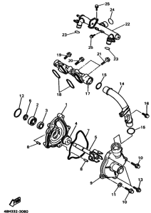 GTS1000A GTS1000AF Водяная помпа