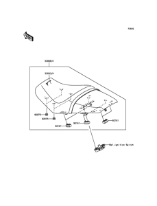 ZX1400 Сиденье