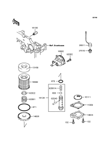EX250 Масляный насос и фильтр
