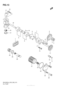 RM-Z450 Масляный насос