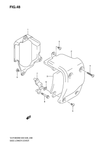 VLR1800 Side lower cover