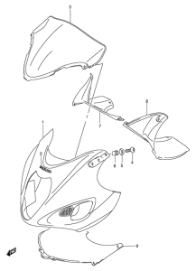 GSX1300R Cowling body