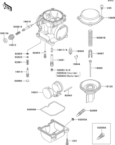 ZR550 Карбюратор в разборе