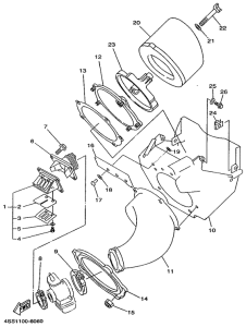 YZ125 Впускная система