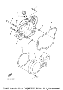 YZ80M1 Боковые крышки