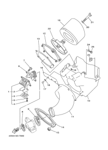 YZ125J Впускная система