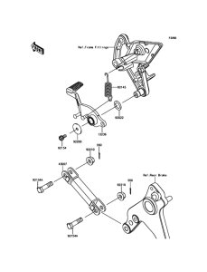ZR1000 Педаль тормоза