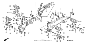 ST1100 Подножки