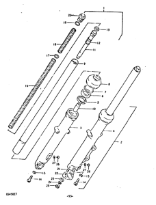 GS450 Вилка передней оси