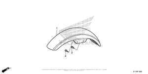 CMX250X Переднее крыло