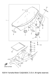 SR400 Сиденье