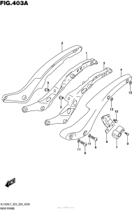 VL1500T Rear Frame (Vl1500Bl7 E03)