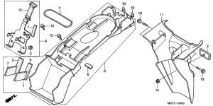 XL1000V Заднее крыло