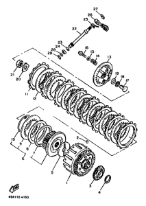 XJ600 Сцепление