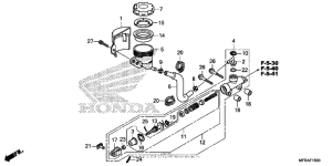 VT1300CT Задний тормозной цилиндр