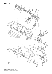 GSX-R750 Throttle body hose / joint