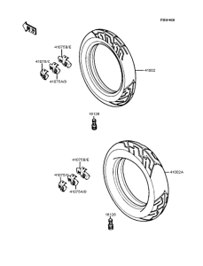 ZX400 Колеса,покрышки
