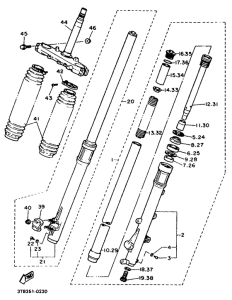 XT600EA Передняя вилка