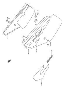 DR350 Обтекатель задний